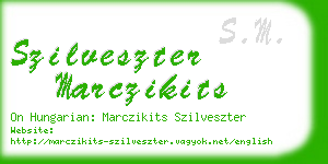 szilveszter marczikits business card